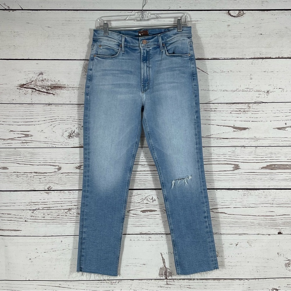 MOTHER THE MID RISE DAZZLER ANKLE FRAY KEANS - Hopeless Romantic - Sz - 31